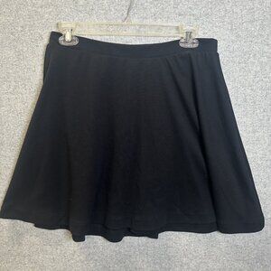 Old Navy Black Skirt Womens Medium Flare Pull On Stretch Mini Solid‎ Elastic